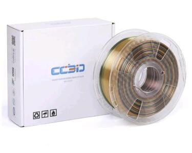 (1l Roll Of CC3D - 1.75mm Silk Rainbow Graident 3D Printer PLA Filament - 1KG (2.2LBS) - Shiny Multi-Colored Metallic Material<br/> & (1) Box Of Assorted Amazon Overstock