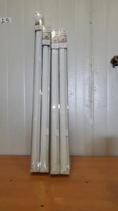 (2) Genimo Blackout Roller Shades 43x72 (6) Genimo Blackout Roller Shades 38x72