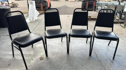 (4) Black Chairs