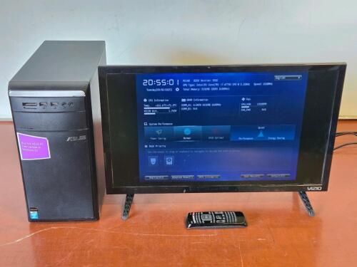Asus Essentio Series M11AD Desktop PC & Vizio 24" TV/Monitor