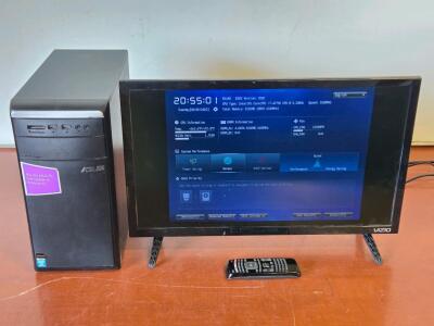 Asus Essentio Series M11AD Desktop PC & Vizio 24" TV/Monitor