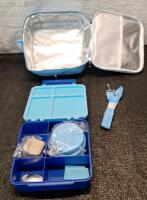 (1) Kids Lunchbox Set & (1) Box Of Assorted Amazon Overstock - 2
