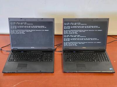 (2) Vintage Dell Vostro 1720 Laptops