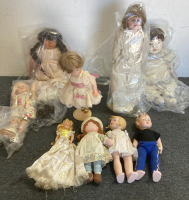 (9) Antique Dolls