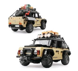(1) SVIOKDOX - Off-Road Car Building Blocks & Engineering Toy， Collectible Model Car Kits to Build，Cars for Adult Age 8-16-1:12 Scale Truck