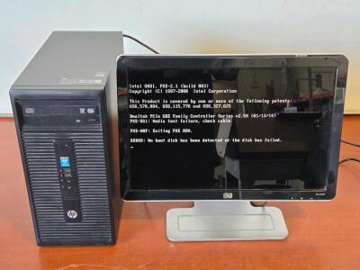 HP 280 G1 MT Business Desktop PC & HP W1907 Monitor