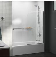KOHLER Aerie Bathscreen Clear & Polished Silver - 4