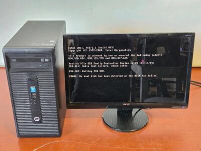 HP 280 G1 MT Business Desktop PC & Acer P204H Monitor