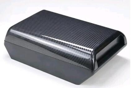 (1) Accessories Car Booster Armrest Protector Box Multifunctional Invisible Storage Box Center Console Arm Cushion Panel Pad Box, Carbon Brazing Pattern For Tesla Model 3 Y 19-24 , Model Y, 2019-2023