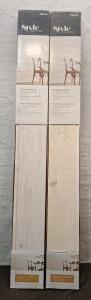 (2) Boxes Of Style Selections Shiplap Planks, Sun Bleached Finish, 6-Pieces Per Box 5-1/2"W x 48"L / 10.5-SqFt