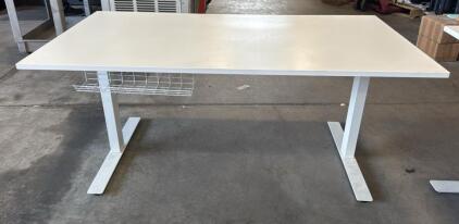 IKEA Skarska Adjustable Desk 63x31.5&rdquo; Adjustable From 28&rdquo; To 47.5&rdquo; Tall