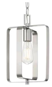 (1) Progress Lighting McColl 1 -Light Mini Pendant, Brushed Nickel