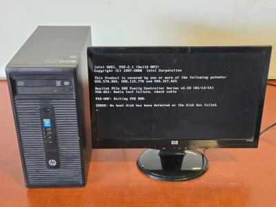 HP 280 G1 MT Business Desktop PC & HP S2031 Monitor