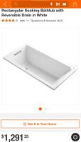 KOHLER 1121-0 Underscore Bath Tub 60&rdquo;x30&rdquo;x19&rdquo; - 6