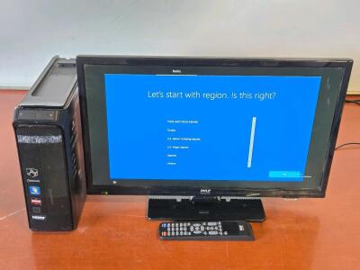 Gateway SX2370-US10P Desktop PC & PyleUSA 24" TV/Monitor w/ Remote