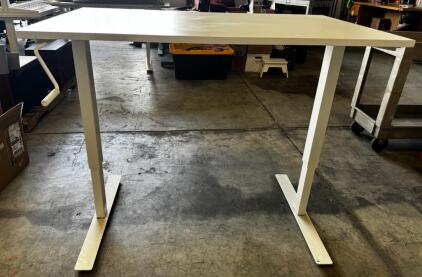 IKEA Skarsta Adjustable Desk 47.25&rdquo; Long by 27.5&rdquo; adjustable from 28&rdquo; High to 47.5&rdquo; Tall