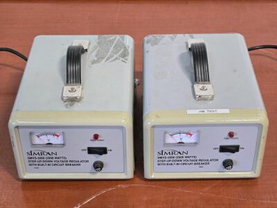 (2) Simran SMVS-2000 Voltage Regulators / +$100 Value!
