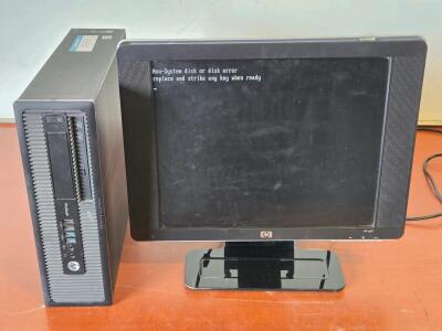 HP ProDesk 600 G1 Desktop PC & HP VP17 Monitor