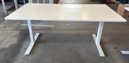 IKEA Skarska Adjustable Desk 63x31.5&rdquo; Adjustable From 28&rdquo; To 47.5&rdquo; Tall