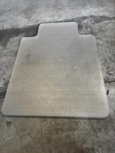 (5) Office Chair Hard Plastic Floor Mats