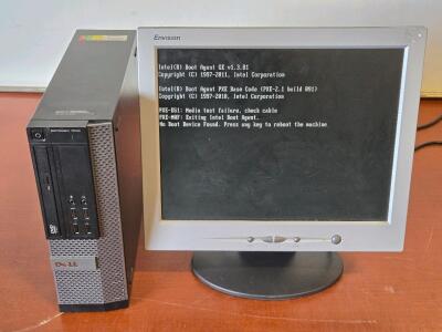 Dell Optiplex 7010 Desktop PC & Envision Monitor