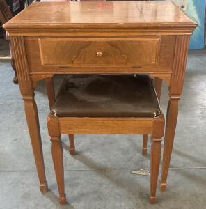 Sewing Machine Table H 2&rsquo; 6&rdquo; W 2&rsquo; 1&rdquo; L 1&rsquo; 5&rdquo;