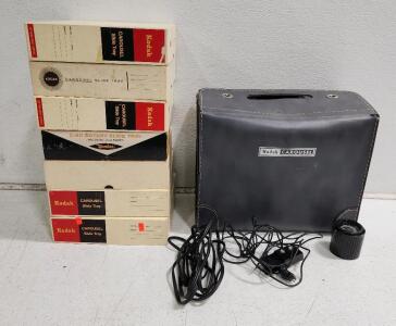 (7) Kodak Carousel Slide Trays (1) Kodak Projector Case W/ Accessories