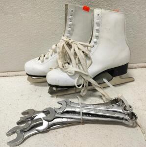 Figure Skates (W-8), Assorted Wrenches