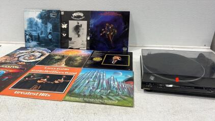 Assorted Records & Technics Record Player