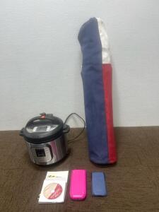(1) Instant Pot (2) Texas instrument Calculators (1) Foldable chair