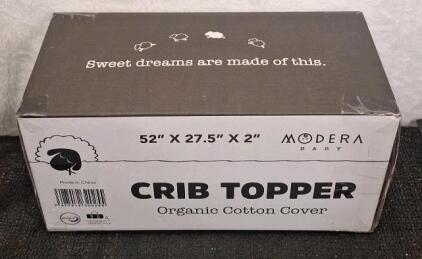 (1) Modera Baby Crib Topper W/ An Organic Cotton Cover