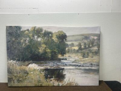 (1) 58&rdquo;X 38&rdquo; Painting
