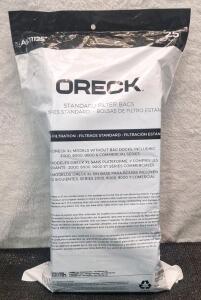 (1) 25-Count Pack Of ORECK XL Upright Vacuum Bags - AK11125