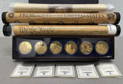 American Mint Symbols of Freedom Coin Set with Historical Documents
