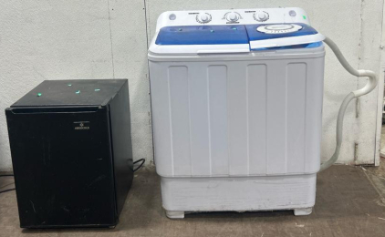 (1) 19&rdquo;X 15&rdquo; Mini Fridge (1) 31&rdquo;X25&rdquo; Washing Machine