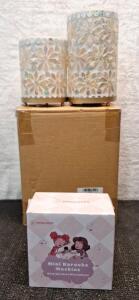 (1) 2-Piece Battery Operated LED Lights & (1) Karaoke Machine