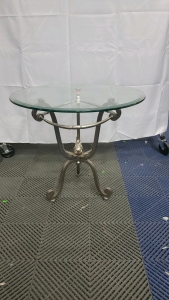 End Table With Glass