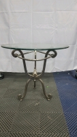 End Table With Glass - 2