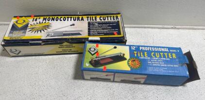 (1) 14&rdquo; Tile Cutter & (1) 12&rdquo; Tile Cutter