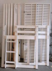(White) Wooden Bunk Bed Frame