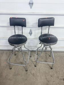 (2) Craftsman Bar Stools 28&rdquo;H