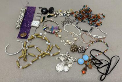 Assorted Jewelry Collection, Multicolored, Eclectic & Bohemian Styles