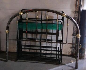 Metal Bed Frame w/ (2) Half Metal Bed Frames