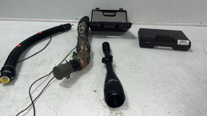 Swift Scope, Elk Call, Empty Mini Foam Cases