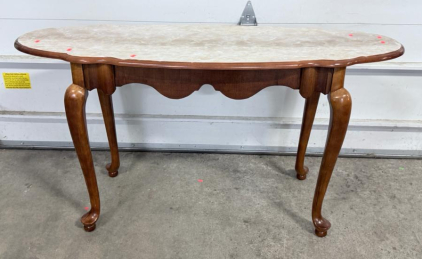 (1) Wooden Entryway Table 50&rdquo;Wx26&rdquo;Tx18&rdquo;D