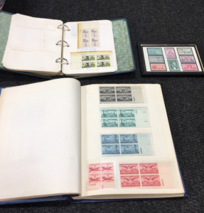 (2) Vintage Stamp Collection Albums With Hundreds Of Stamps