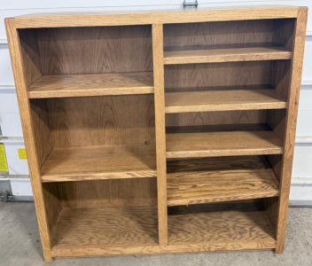 (1) Wooden Storage Shelf Organizer 48&rdquo;Wx48&rdquo;Tx13&rdquo;D