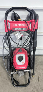 (1) CRAFTSMAN 1,900 MAX PSI 1.2 GPM Corded Electric Cold Water Pressure Washer, model CMEPW1900