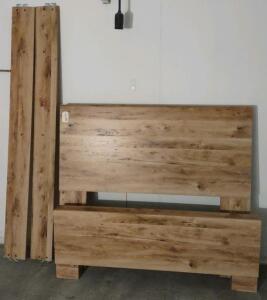 Wood Look Laminate Twin Size Bed Head/Foot Board Frame