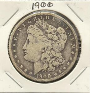 1900 Morgan Silver Dollar Coin, O Mint Mark, United States Currency